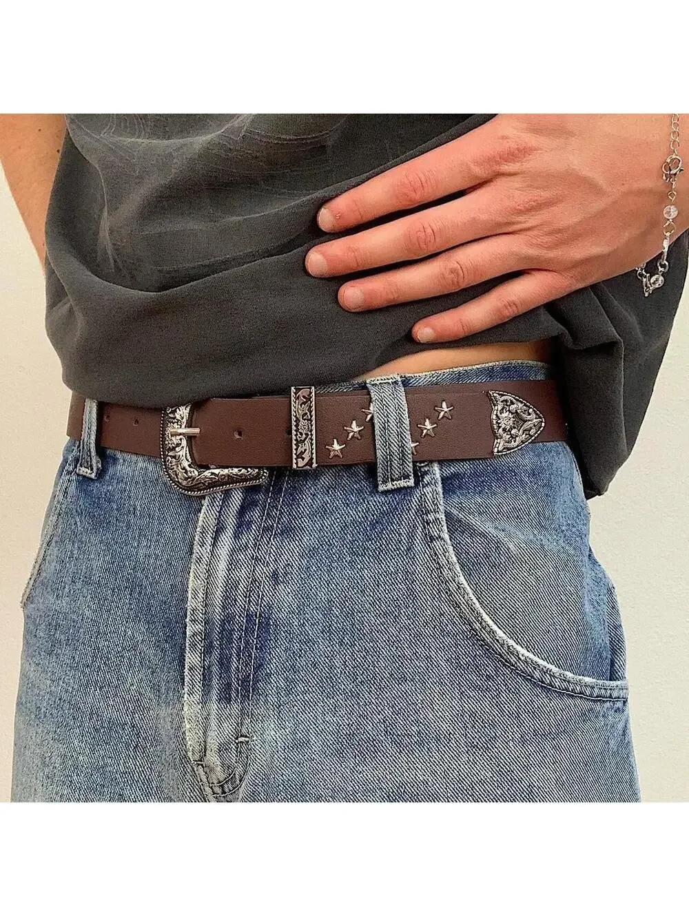 Vintage Western Cowboy Belt 40 Inch